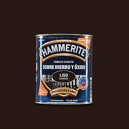 Hammerite Esmalte para metal Hierro y Óxido (Marrón, 750 ml, Efecto liso)