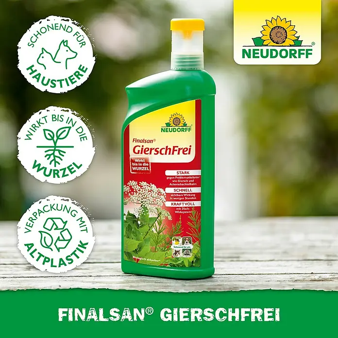 Neudorff Finalsan Gierschfrei - 1 l - Produktbild von Finalsan® GierschFrei, einem umweltfreundlichen Unkrautvernichter von Neudorff.