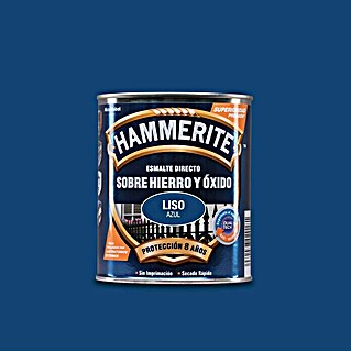 Hammerite Esmalte para metal Hierro y Óxido Liso (Azul, 750 ml, Liso)