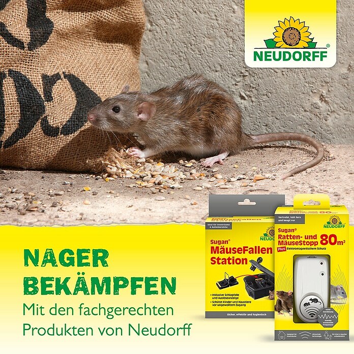 Neudorff Quiritox Wühlmausköder Depot (67 x 248 x 275 mm) | BAUHAUS