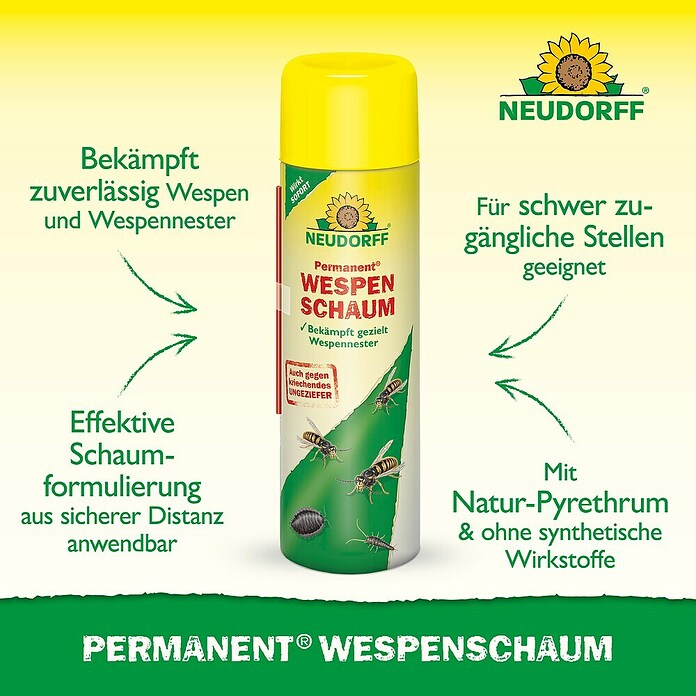 Neudorff Permanent Wespenschaum (500 ml) | BAUHAUS