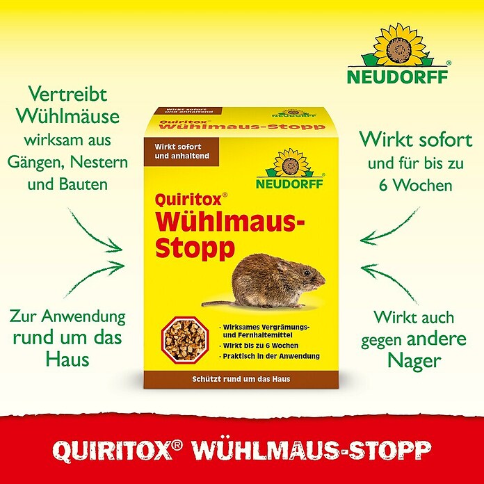 Neudorff Quiritox Wühlmaus-Stopp (200 g) | BAUHAUS