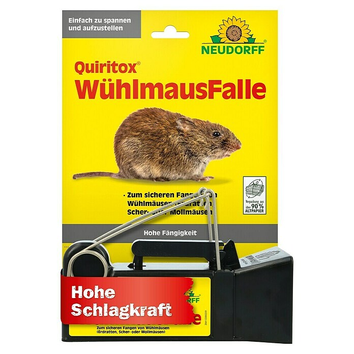 Neudorff Quiritox Wühlmausfalle (Spezialfalle, Kunststoff) | BAUHAUS