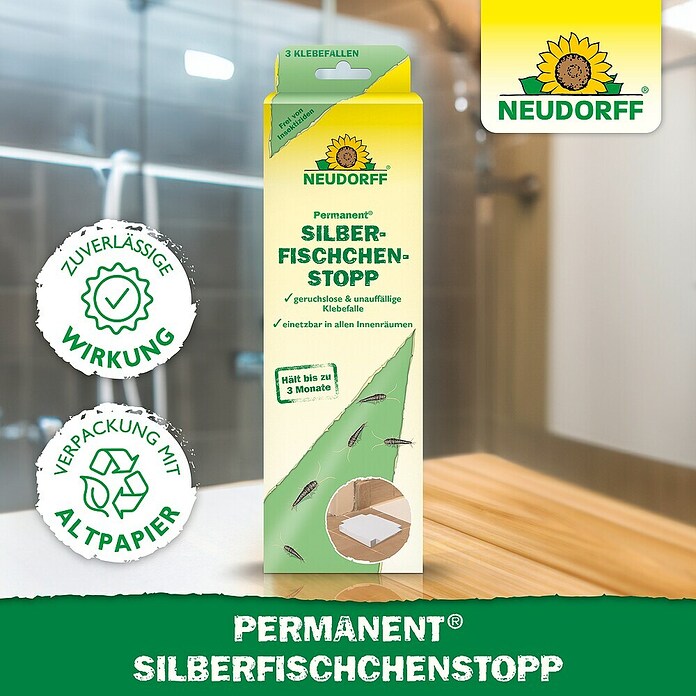 Neudorff Permanent Silberfischköder Silberfischchenstopp (3 Stk.) | BAUHAUS