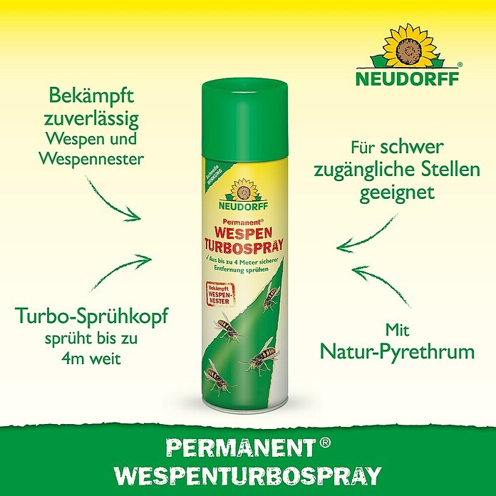 Neudorff Permanent Wespen-Spray Turbo (500 ml)