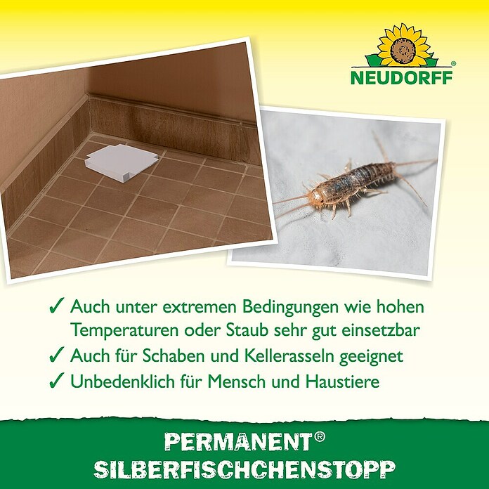 Neudorff Permanent Silberfischköder Silberfischchenstopp (3 Stk.) | BAUHAUS