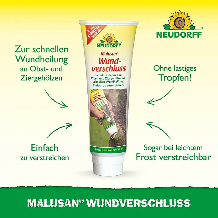 Neudorff Malusan Wundverschluss - 275 ml - Malusan Wundverschluss: Fördert schnelle Wundheilung bei Obst- und Ziergehölzen. Einfach zu verstreichen, auch bei leichtem Frost.