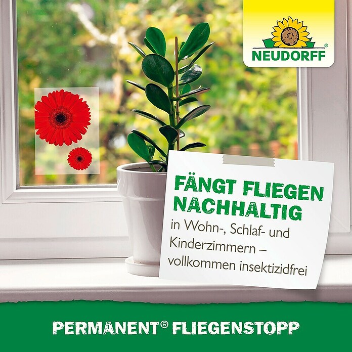 Neudorff Permanent Klebefalle Fliegenstopp (4 Stk.) | BAUHAUS