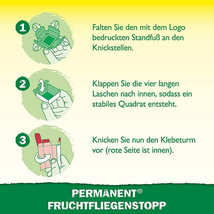 Neudorff Permanent Fruchtfliegen-Falle Fruchtfliegenstopp (3 Stk.) | BAUHAUS