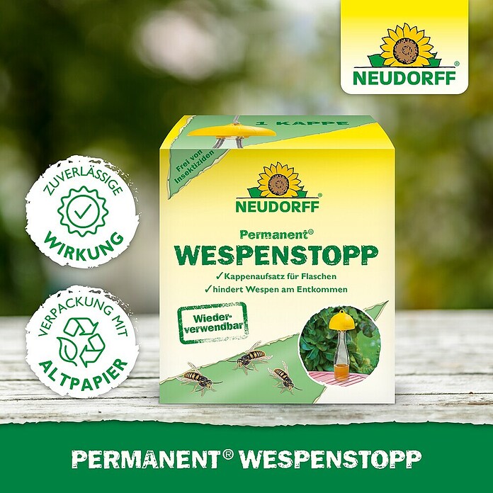 Neudorff Permanent Wespenfalle Wespenstopp (Passend für: PET-Flaschen) | BAUHAUS