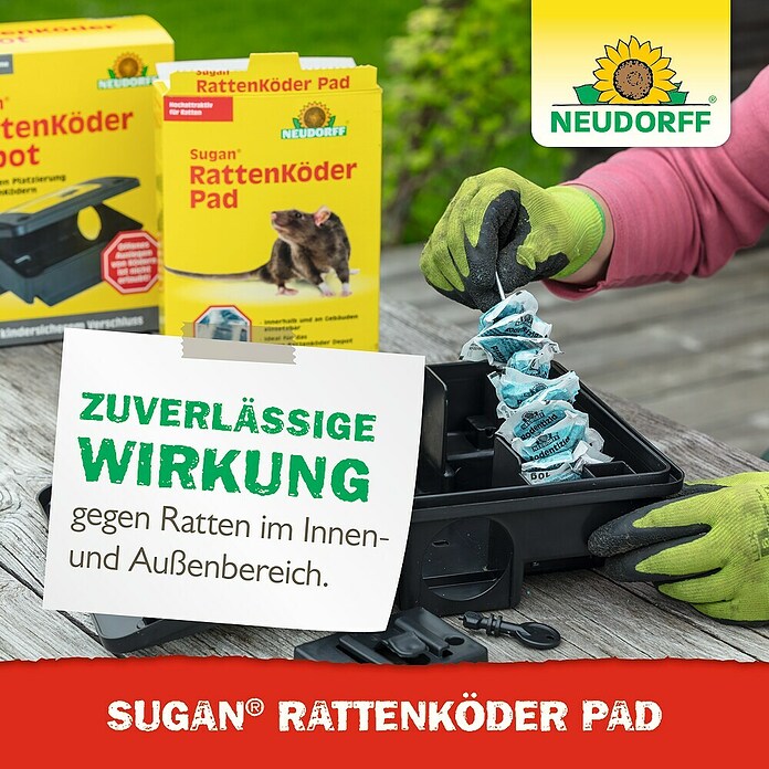 Neudorff Sugan Rattenköder Pads (400 g)