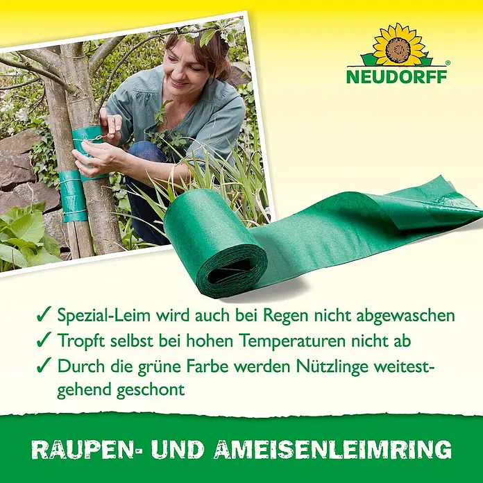 Neudorff Raupen- & Ameisenleimring - 5 m - Neudorff Raupen- und AmeisenLeimring: Schutz vor Schädlingen an Bäumen und Sträuchern. Effektiver Leim, um Ameisen und Raupen abzuwehren.