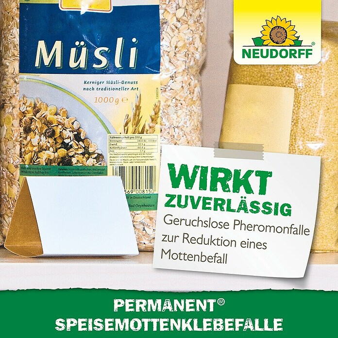 Neudorff Permanent Lebensmittelmottenfalle (3 Stk.) | BAUHAUS
