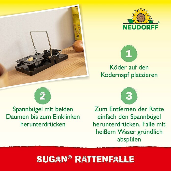 Neudorff Sugan Rattenfalle (Schlagfalle, Kunststoff) | BAUHAUS