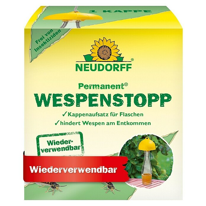 Neudorff Permanent Wespenfalle Wespenstopp (Passend für: PET-Flaschen) | BAUHAUS
