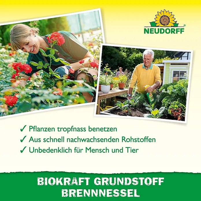 Neudorff BioKraft Grundstoff Brennnessel AF - 500 ml - Neudorff BioKraft Brennnessel Pflanzenpflege, von Gärtnern genutzt, aus nachwachsenden Rohstoffen, unbedenklich für Mensch und Tier.