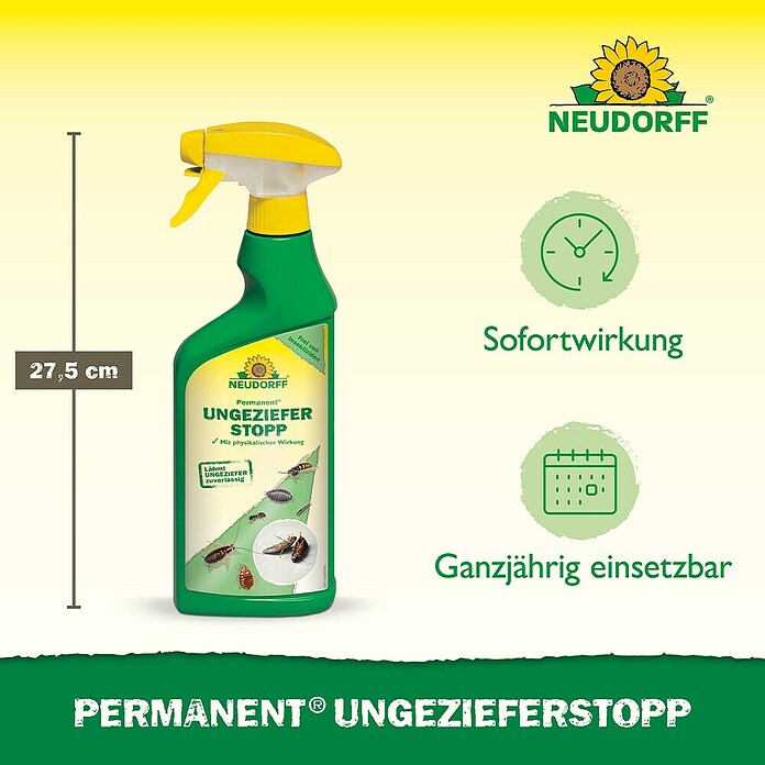 Neudorff Permanent Insekten-Spray Ungezieferstopp (500 ml) | BAUHAUS