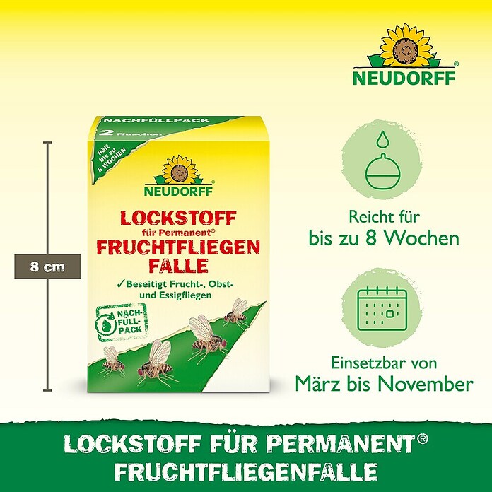 Neudorff Permanent Fruchtfliegen-Falle-Lockstoff (60 ml) | BAUHAUS