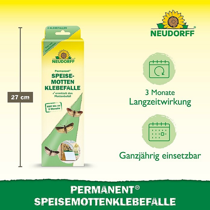 Neudorff Permanent Lebensmittelmottenfalle (3 Stk.) | BAUHAUS