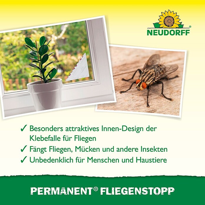 Neudorff Permanent Klebefalle Fliegenstopp (2 Stk.) | BAUHAUS