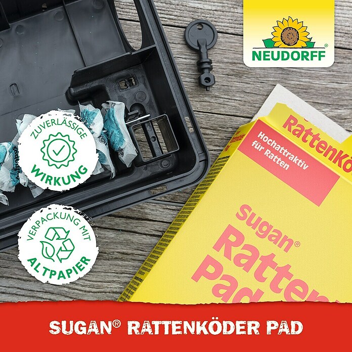 Neudorff Sugan Rattenköder Pads (400 g)