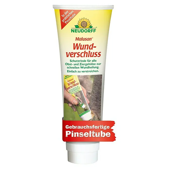 Neudorff Malusan Wundverschluss - 275 ml - Abbildung einer Tube Malusan Wundverschluss von Neudorff. Schutzrinde zur schnellen Wundheilung von Obst- und Ziergehölzen.