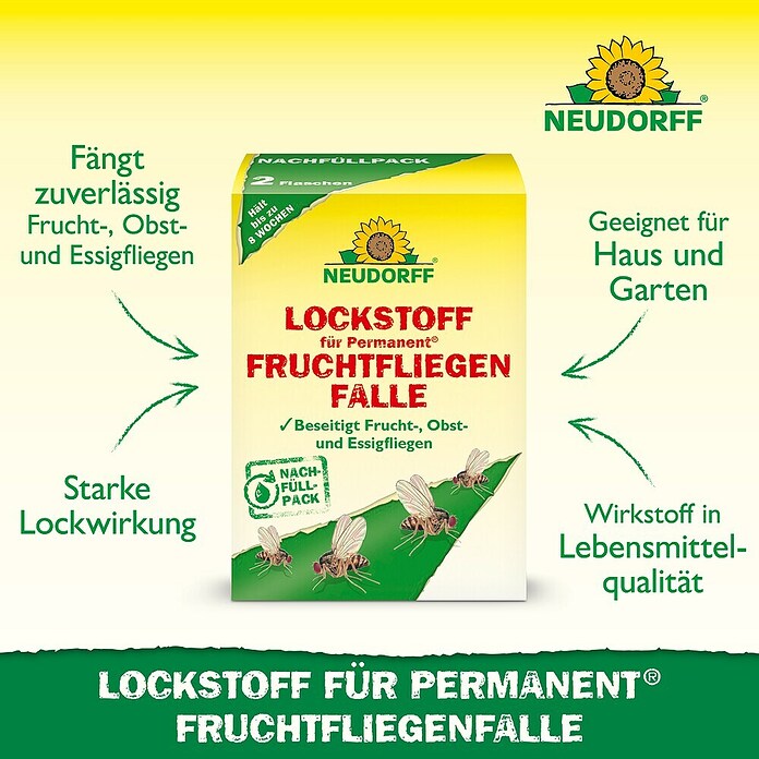 Neudorff Permanent Fruchtfliegen-Falle-Lockstoff (60 ml) | BAUHAUS
