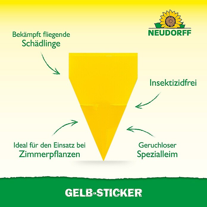 Neudorff Gelb-Sticker (10 Stk.)