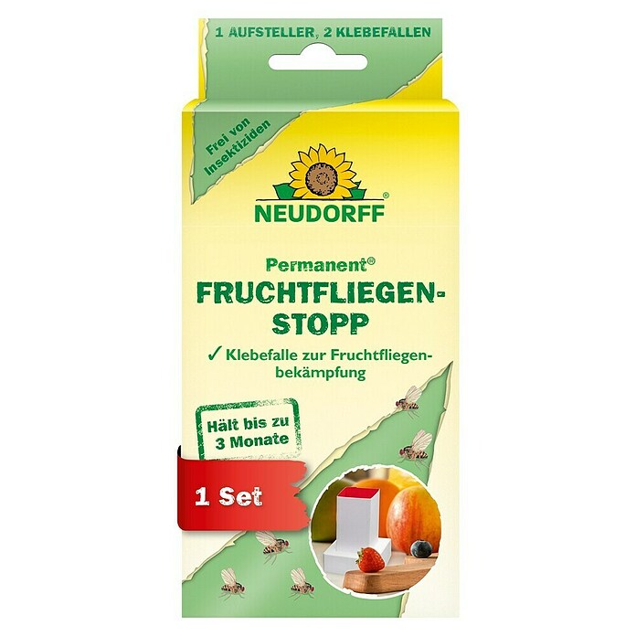 Neudorff Permanent Fruchtfliegen-Falle Fruchtfliegenstopp (3 Stk.) | BAUHAUS