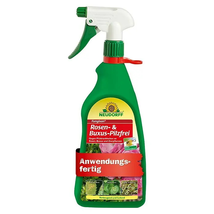 Neudorff Fungisan Rosen- & Zierpflanzen-Pilzfrei - 1 l - Sprühflasche Neudorff Fungisan Rosen- & Buxus-Pilzfrei zur Bekämpfung von Pilzkrankheiten an Rosen, Buchsbaum und Zierpflanzen.