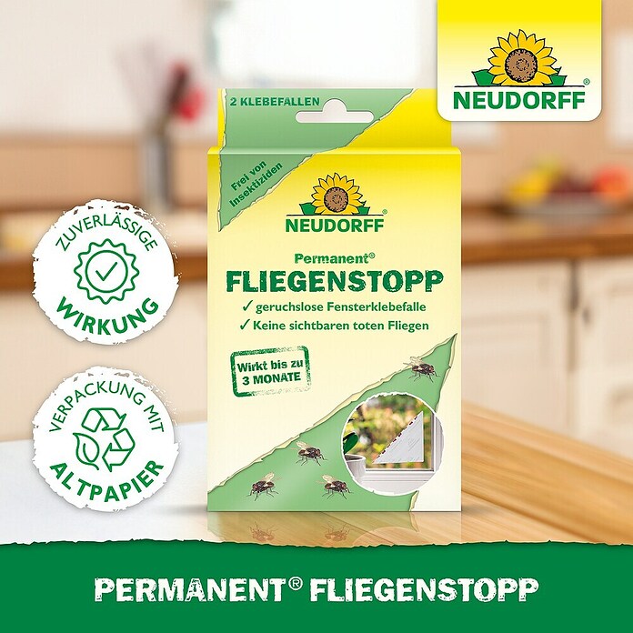 Neudorff Permanent Klebefalle Fliegenstopp (2 Stk.) | BAUHAUS