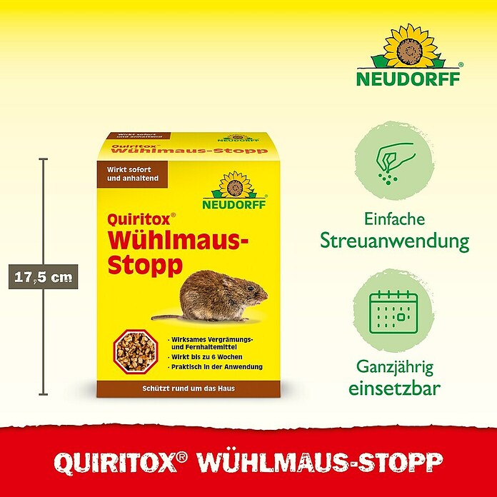 Neudorff Quiritox Wühlmaus-Stopp (200 g) | BAUHAUS