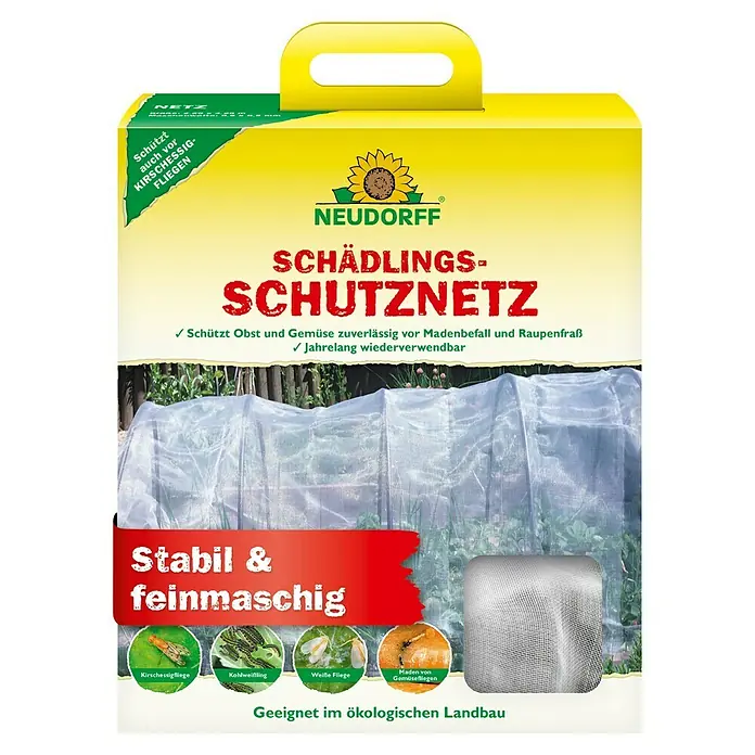 Neudorff Insektenschutz-Netz SchädlingsschutzNetz - 260 x 545 mm - Neudorff Schädlingsschutznetz in gelber Verpackung. Ein feinmaschiges, weißes Netz schützt Pflanzen vor Schädlingen.