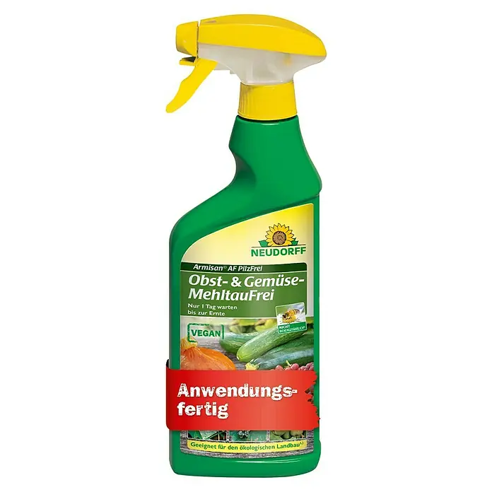 Neudorff Pilzfrei Armisan Obst- & Gemüse-MehltauFrei AF500 ml - Sprühflasche Armisan AF PilzFrei von Neudorff gegen Mehltau an Obst und Gemüse, vegan und für den ökologischen Landbau geeignet.