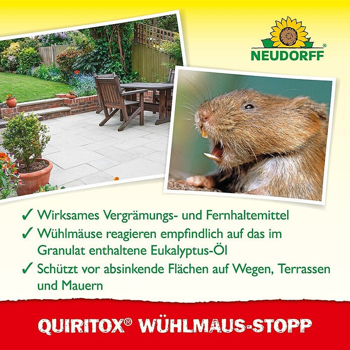 Neudorff Quiritox Wühlmaus-Stopp (200 g) | BAUHAUS