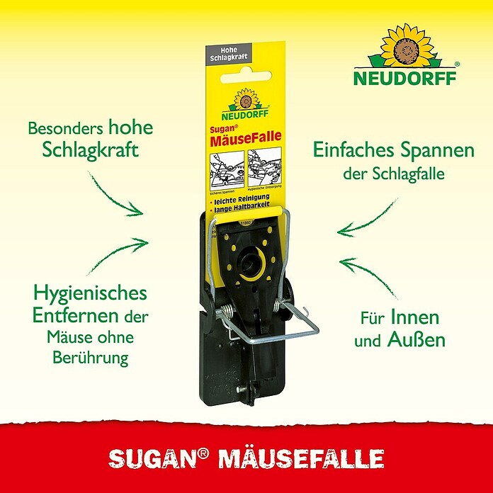 Neudorff Sugan Mausefalle (Schlagfalle, Kunststoff) | BAUHAUS