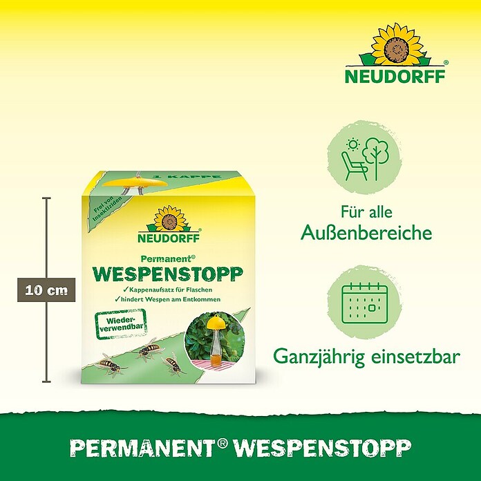 Neudorff Permanent Wespenfalle Wespenstopp (Passend für: PET-Flaschen) | BAUHAUS