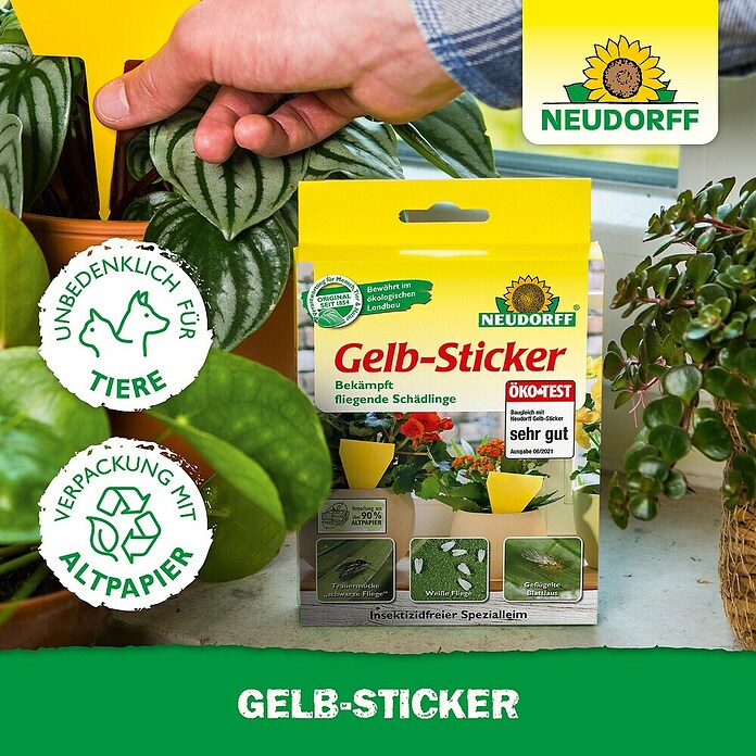 Neudorff Gelb-Sticker (10 Stk.)