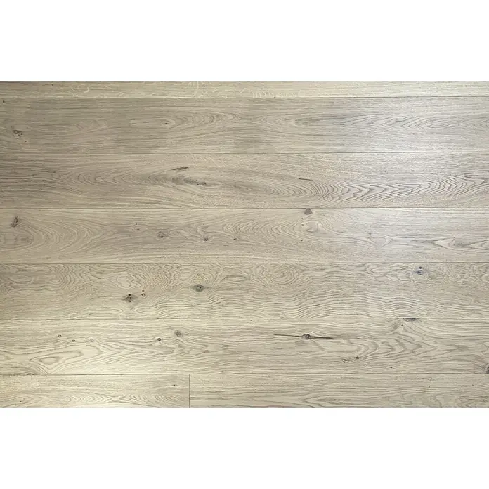 Parkettmuster Eiche Weiss - 300 x 190 x 14 mm, Landhausdiele - Helles Holzbodenmuster mit natürlicher Maserung. Ideal für moderne Innenräume, die Wärme und Eleganz suchen.