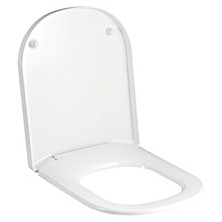 Geberit Renova Plan WC-Sitz (Duroplast, Weiß, Ohne Absenkautomatik, Material Scharnier: Edelstahl)