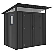 Gardol Gerätehaus Style (Außenmaß inkl. Dachüberstand (B x T): 225 x 190 cm, Metall, Schwarz) | BAUHAUS