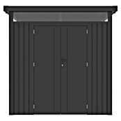 Gardol Gerätehaus Cubus (Außenmaß inkl. Dachüberstand (B x T): 230 x 230 cm, Metall, Schwarz) | BAUHAUS