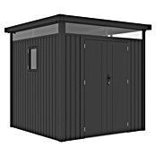 Gardol Gerätehaus Cubus (Außenmaß inkl. Dachüberstand (B x T): 230 x 230 cm, Metall, Schwarz) | BAUHAUS