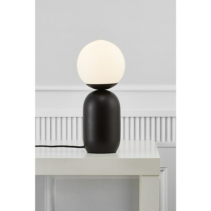 Nordlux Notti Tafellamp (Ø x h: 15 x 34,5 cm, Zwart, E14, 25 W) | BAUHAUS
