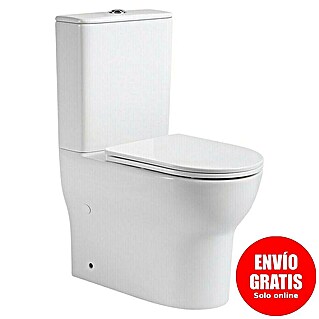 Pack de WC Adan 2004 (Sin borde de descarga, Sin esmalte especial, Salida WC: Vertical, Blanco)