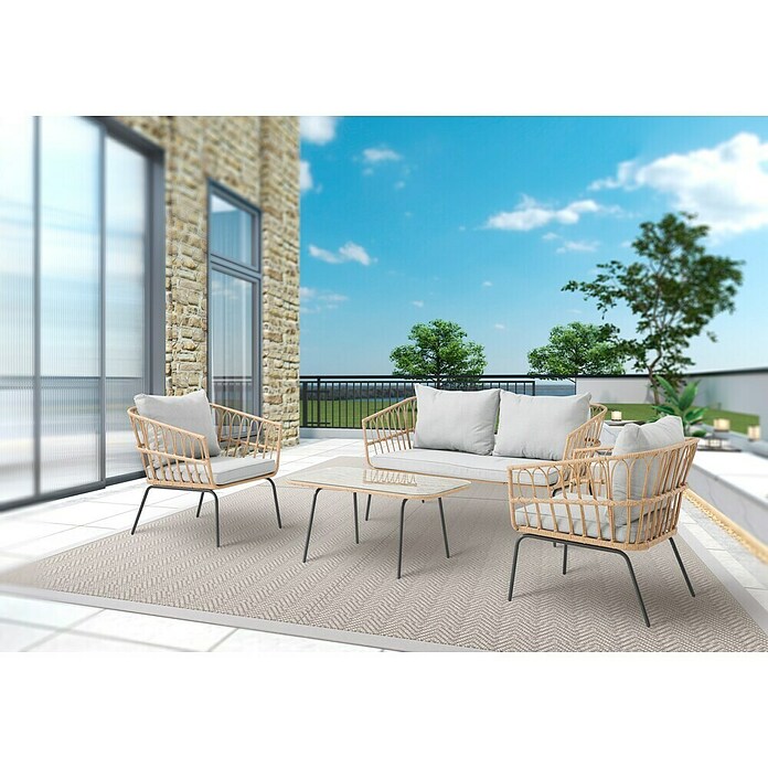 Gartenmöbel-Set (4 -tlg., Natur) | BAUHAUS