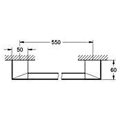 Grohe Selection Cube Wannengriff (Breite: 60 cm, Chrom) | BAUHAUS