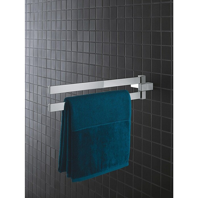 Grohe Selection Cube Handtuchhalter (2-armig, Chrom, Glänzend) | BAUHAUS