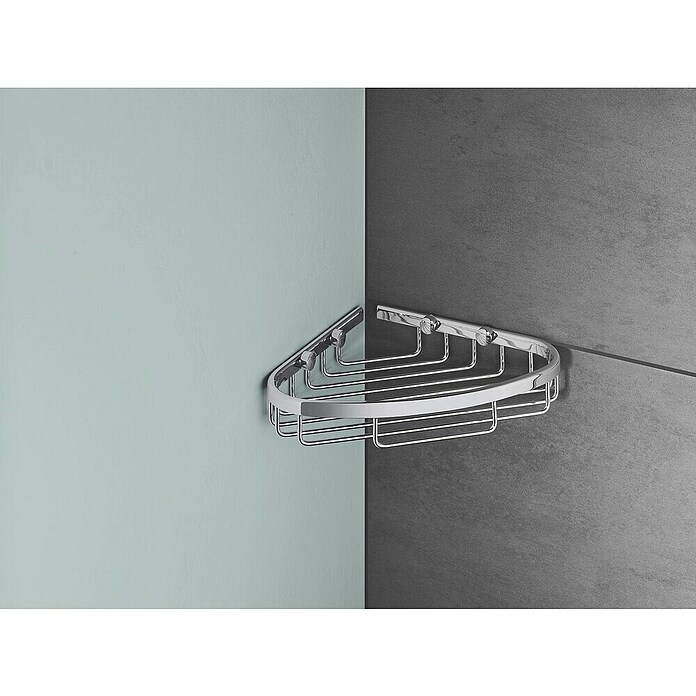 Grohe Bau Cosmopolitan Eckduschkorb (L x B x H: 22,3 x 30,3 x 5 cm, Chrom, Verchromt) | BAUHAUS