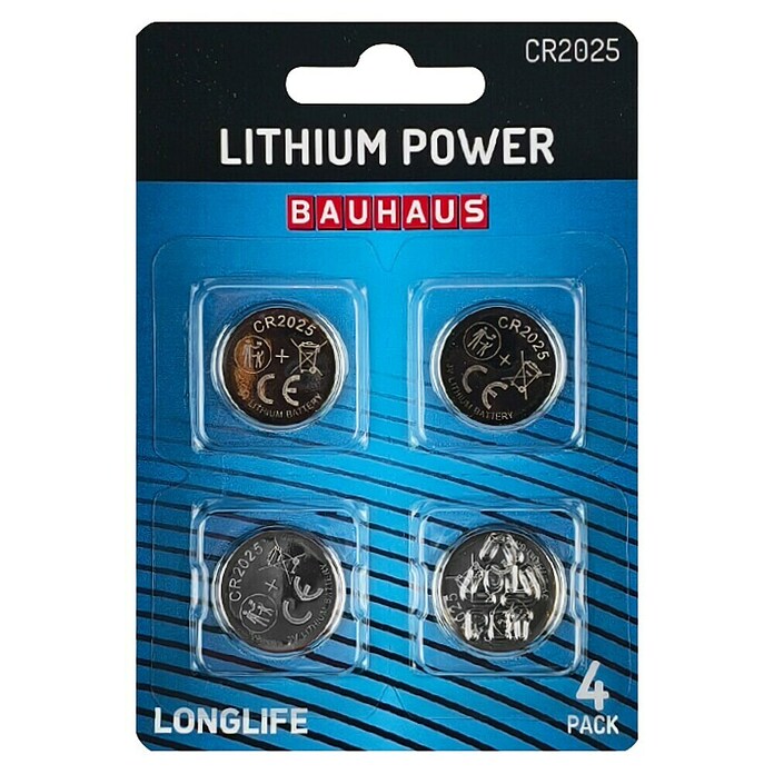 BAUHAUS Litijska baterija Lithium Power CR2025  (4 Kom.) | BAUHAUS